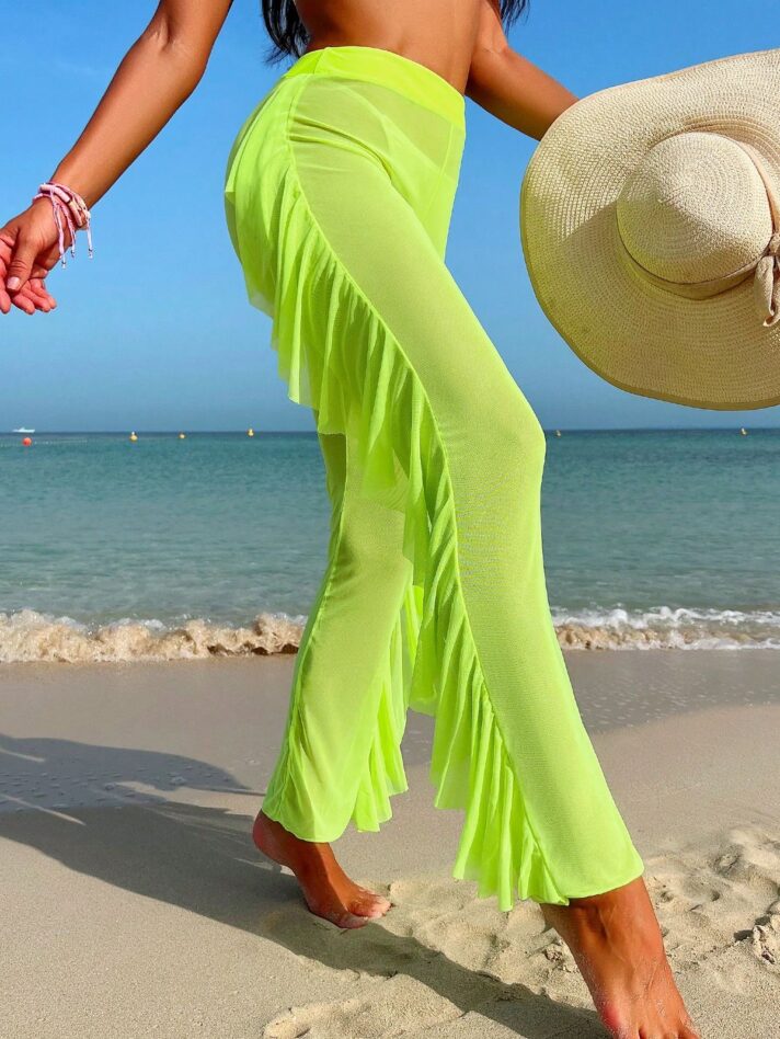 Details of See-Through Beach Pants  Beach Cover ups or coverups for beach