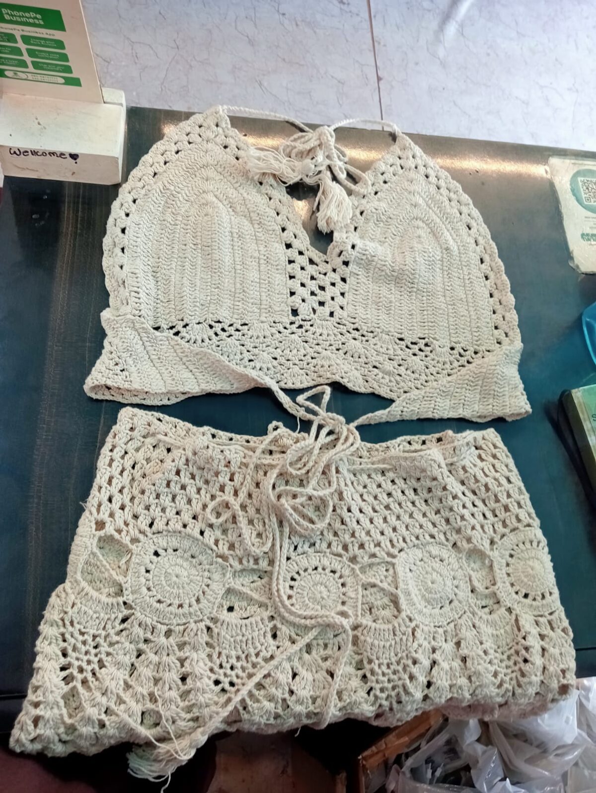 angelcroshet Amazing Crochet Skirt Coord Set for Women