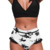 Crisscross Top and Ruffled bottom Bikini set