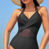 Mesh Cross Front Monokini