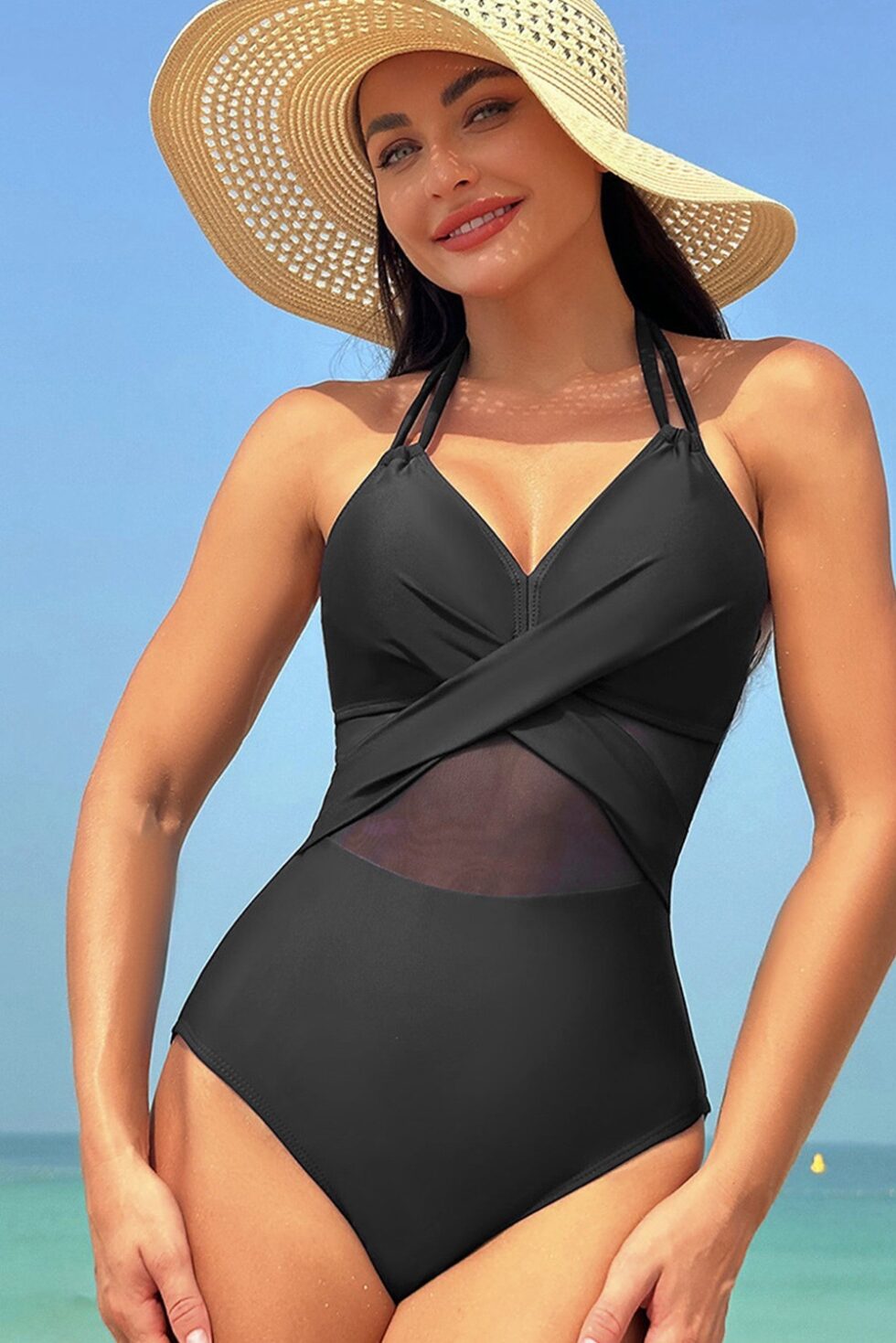 Mesh Cross Front Monokini