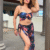 3-piece floral bikini set with cover up