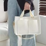 Buy Shopper Canvas Tote Crossbody Handbag