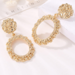 Buy Glittering Gold Dangle Earrings